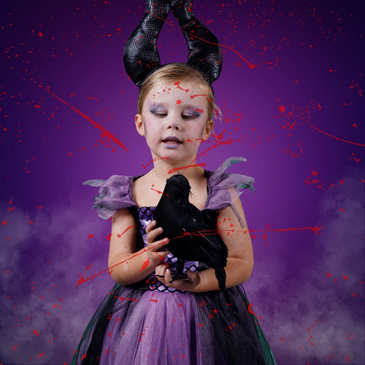 Disfraz de Sevillana Púrpura para niña