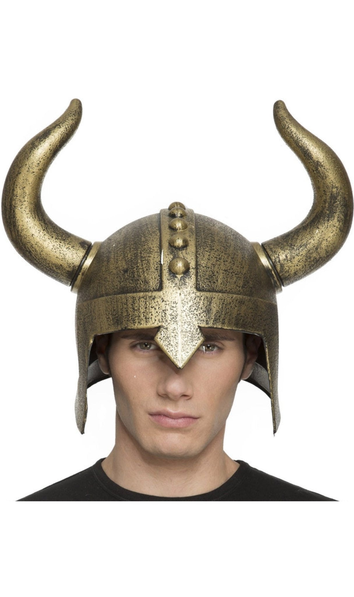 Casco vikingo dorado para adulto: Accesorios,y disfraces originales baratos  - Vegaoo