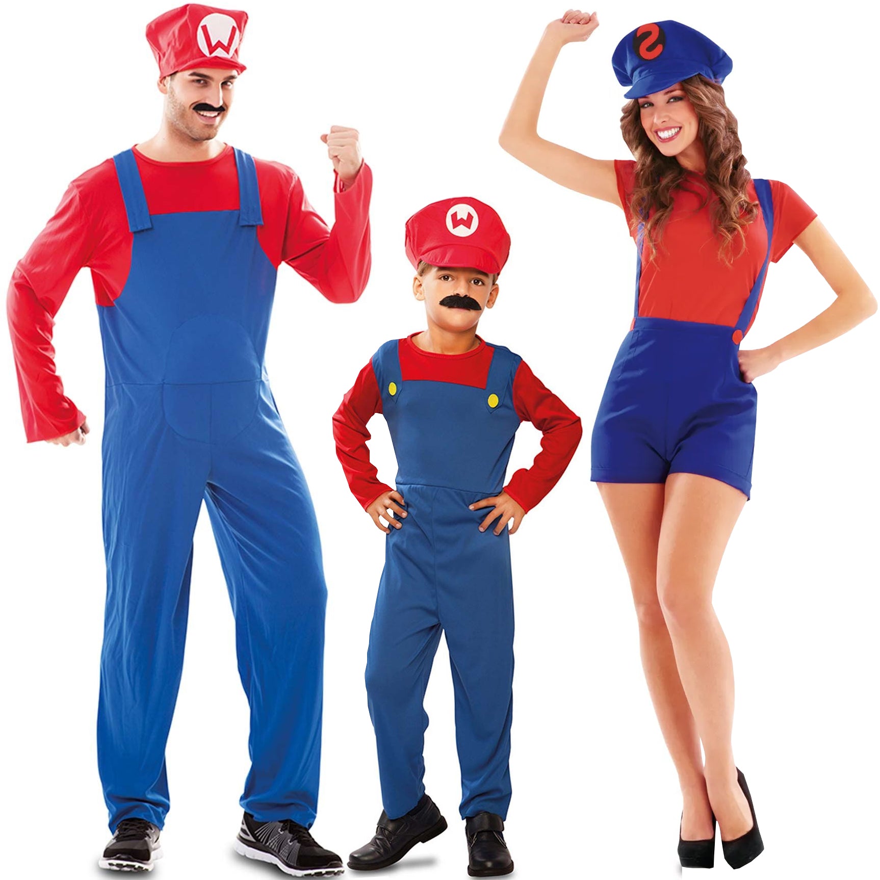4 Gorras Mario Bros Luigi Y Personajes Niño O Adulto Fiesta