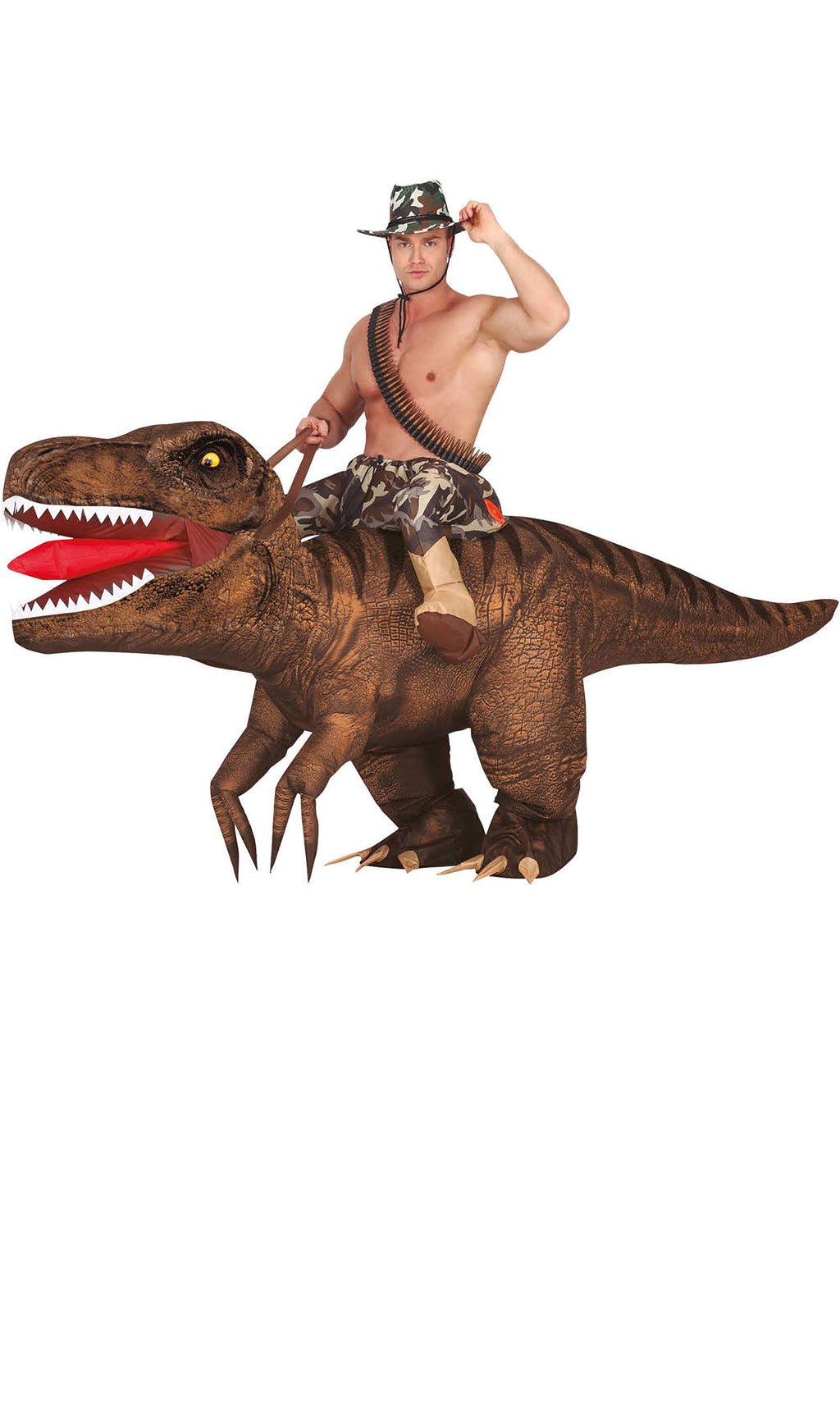 Disfraz Dinosaurio Niño Esqueleto de T Rex Gigante Hinchable