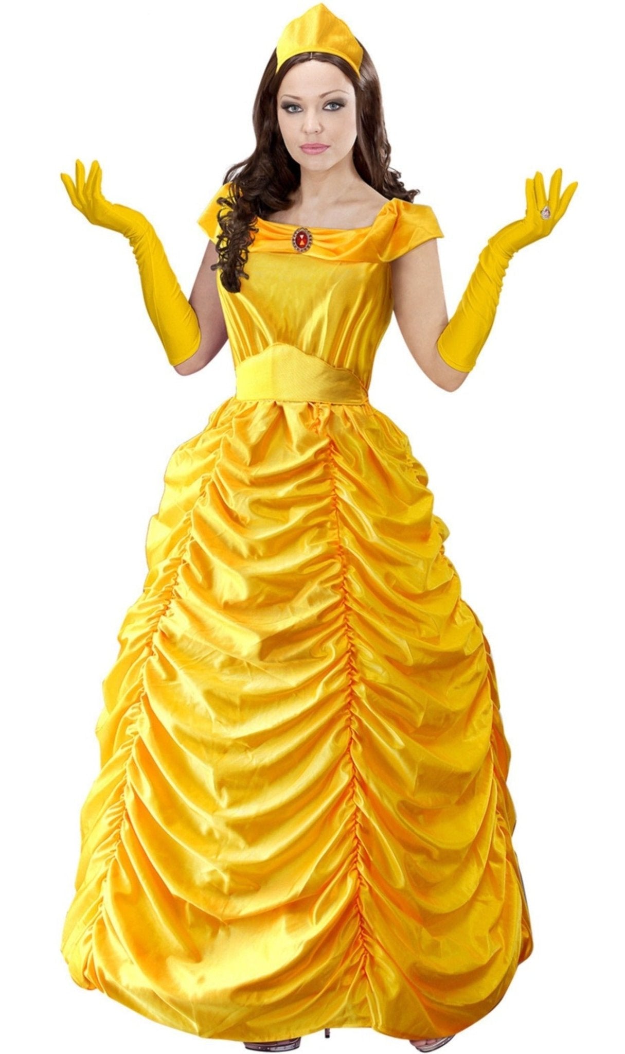 Disfraz princesa amarilla mujer bella en #sevilla para #carnaval
