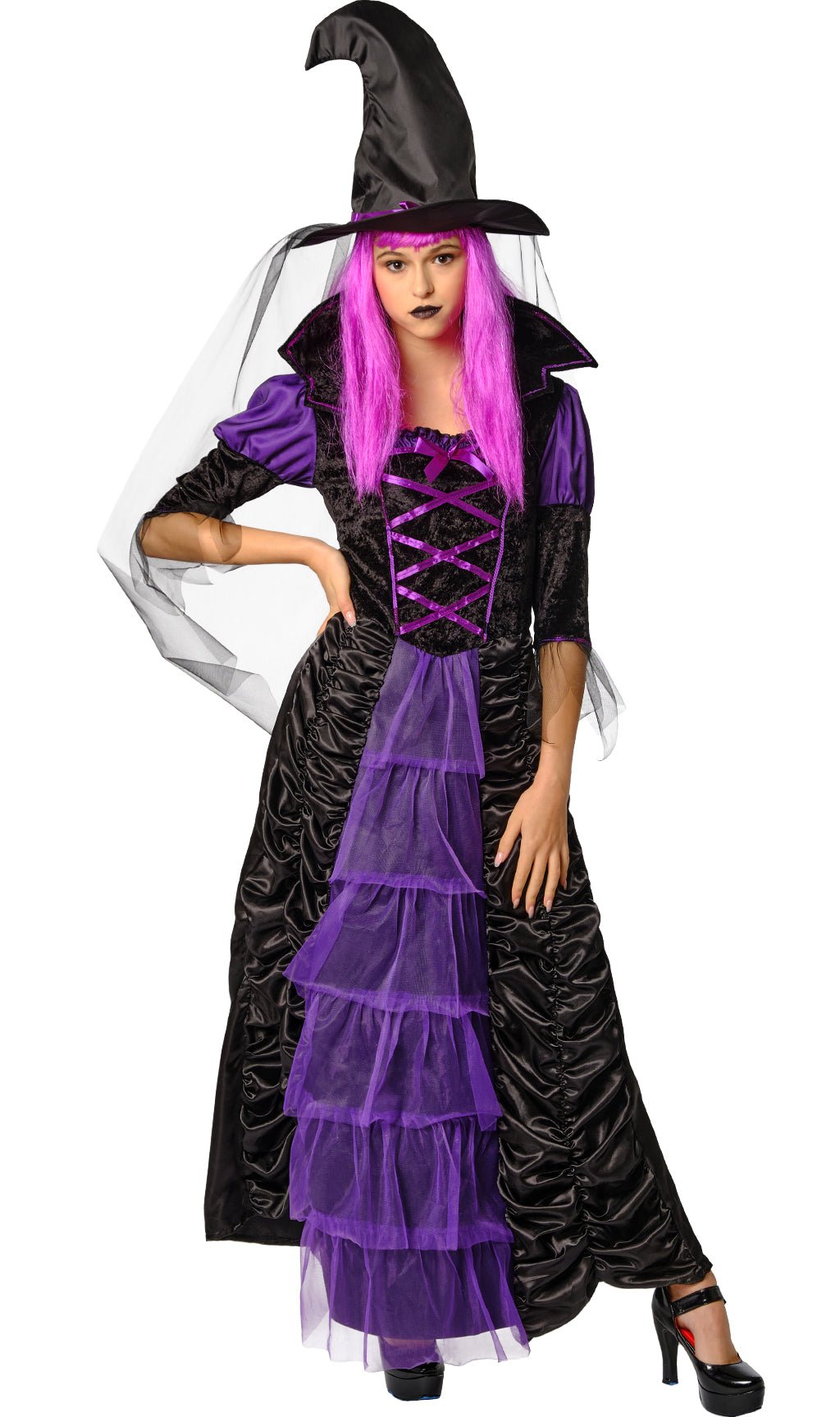 Disfraz de bruja para mujer de Halloween