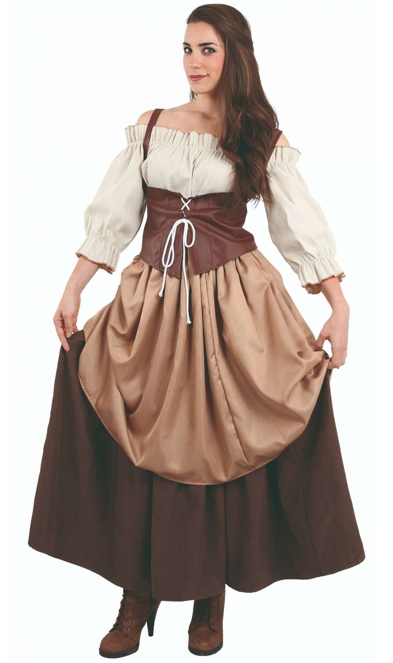 disfraz de hortelana medieval mujer talla xl  Disfraces medievales, Ropa  medieval, Disfraz de campesina
