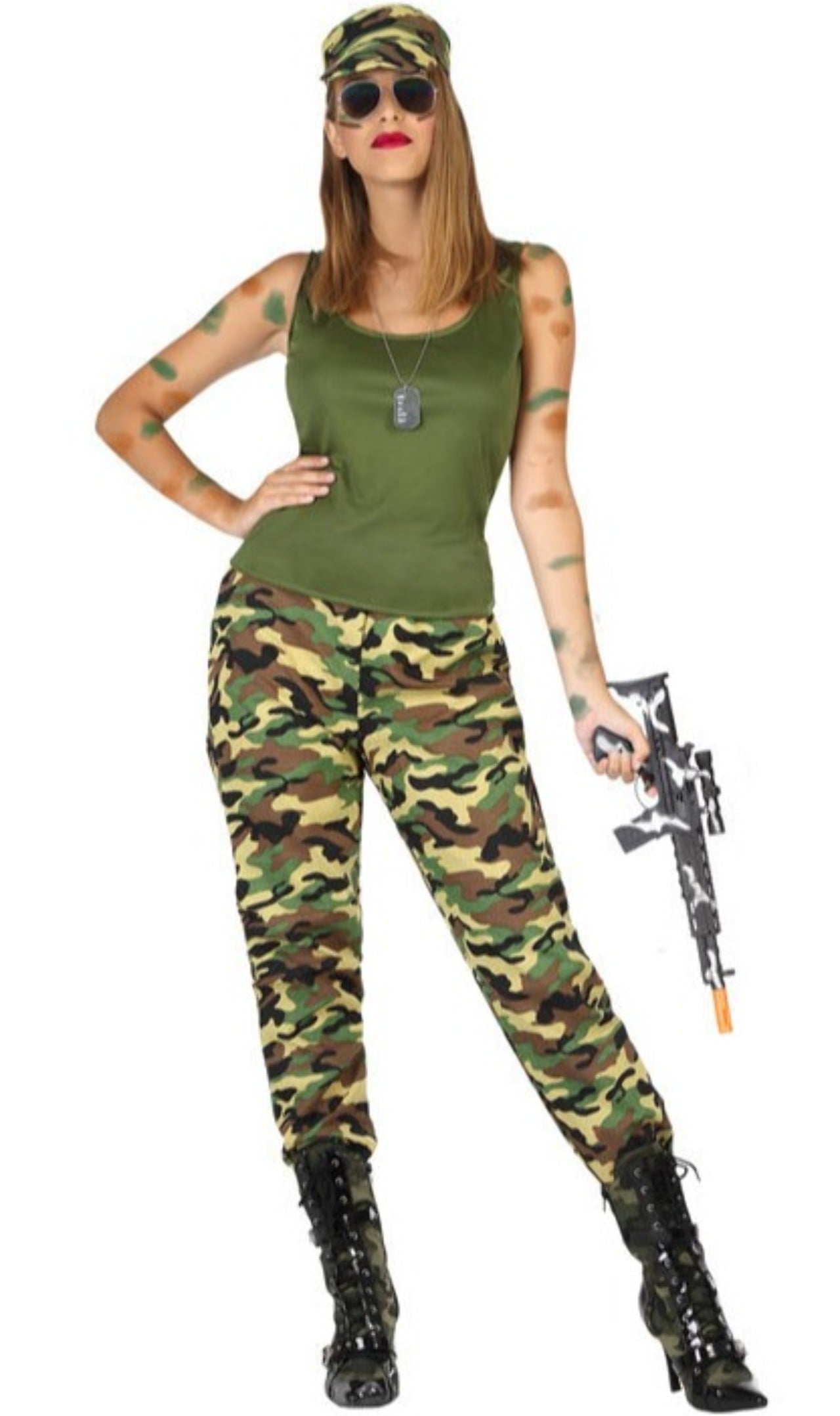Comprar Disfraz De Soldado Mujer Guerrillera Tm