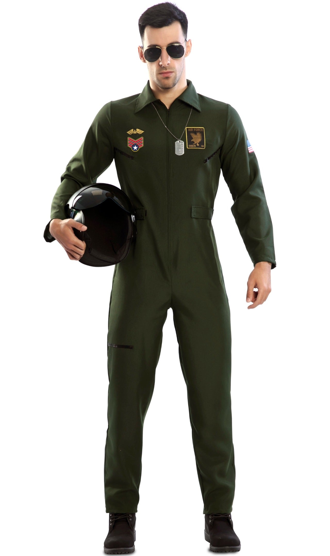 Comprar Disfraz de piloto militar para niños, disfraz Retro de