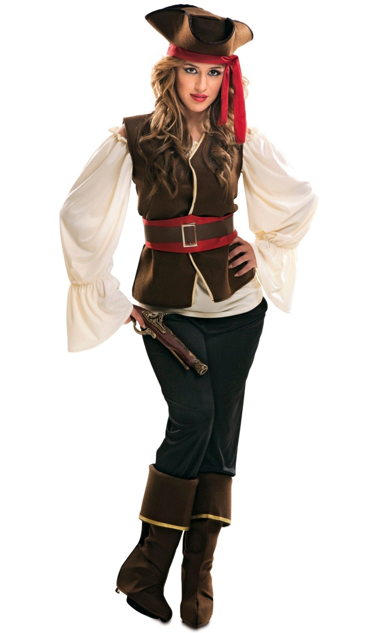 Disfraz de Pirata con sombrero para mujer