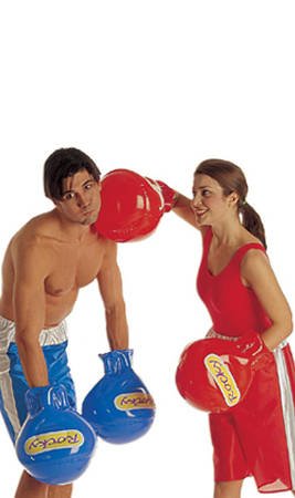Disfraz boxeadora con guantes rosa mujer: Disfraces adultos,y