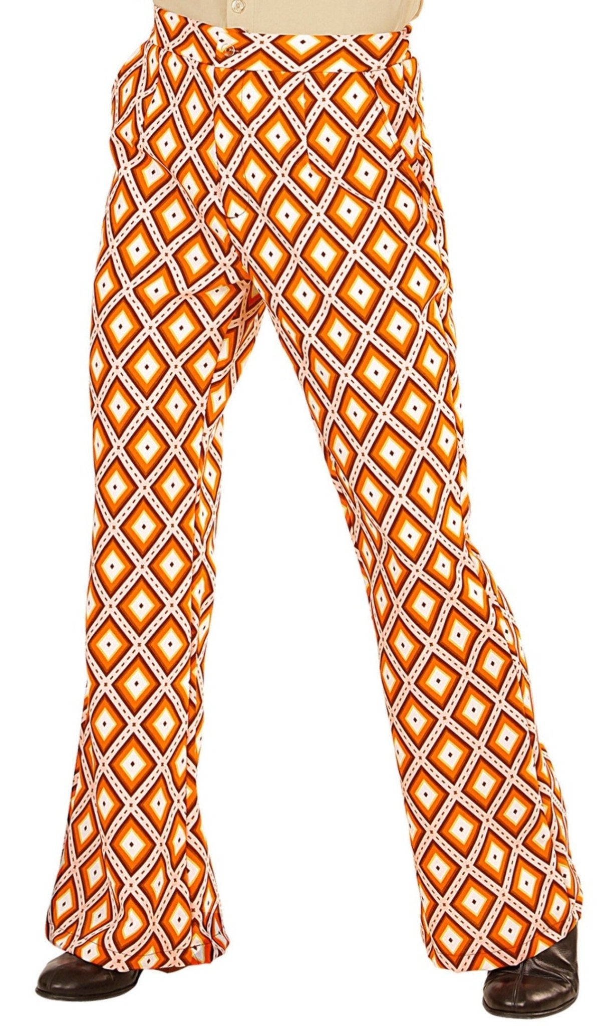 Pantalón de Campana Años 70 Naranja para Hombre