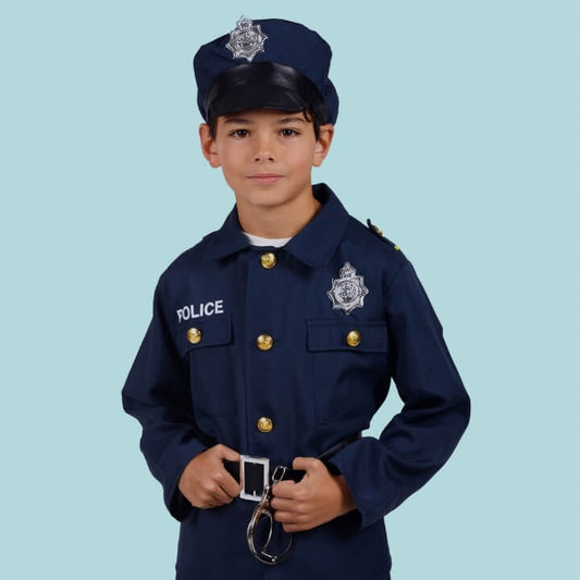 Disfraz de Policía Local con Gorra Azul para Mujer - MiDisfraz