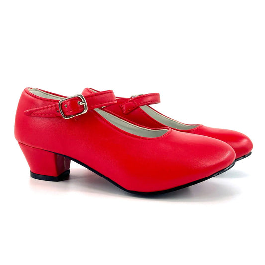 Zapatos de Flamenco Rojos Lisos