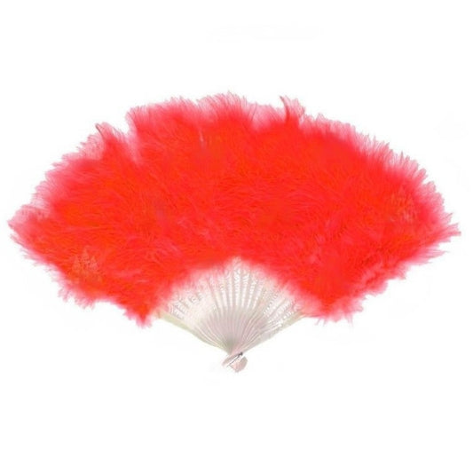 Abanico Rojo Plumas