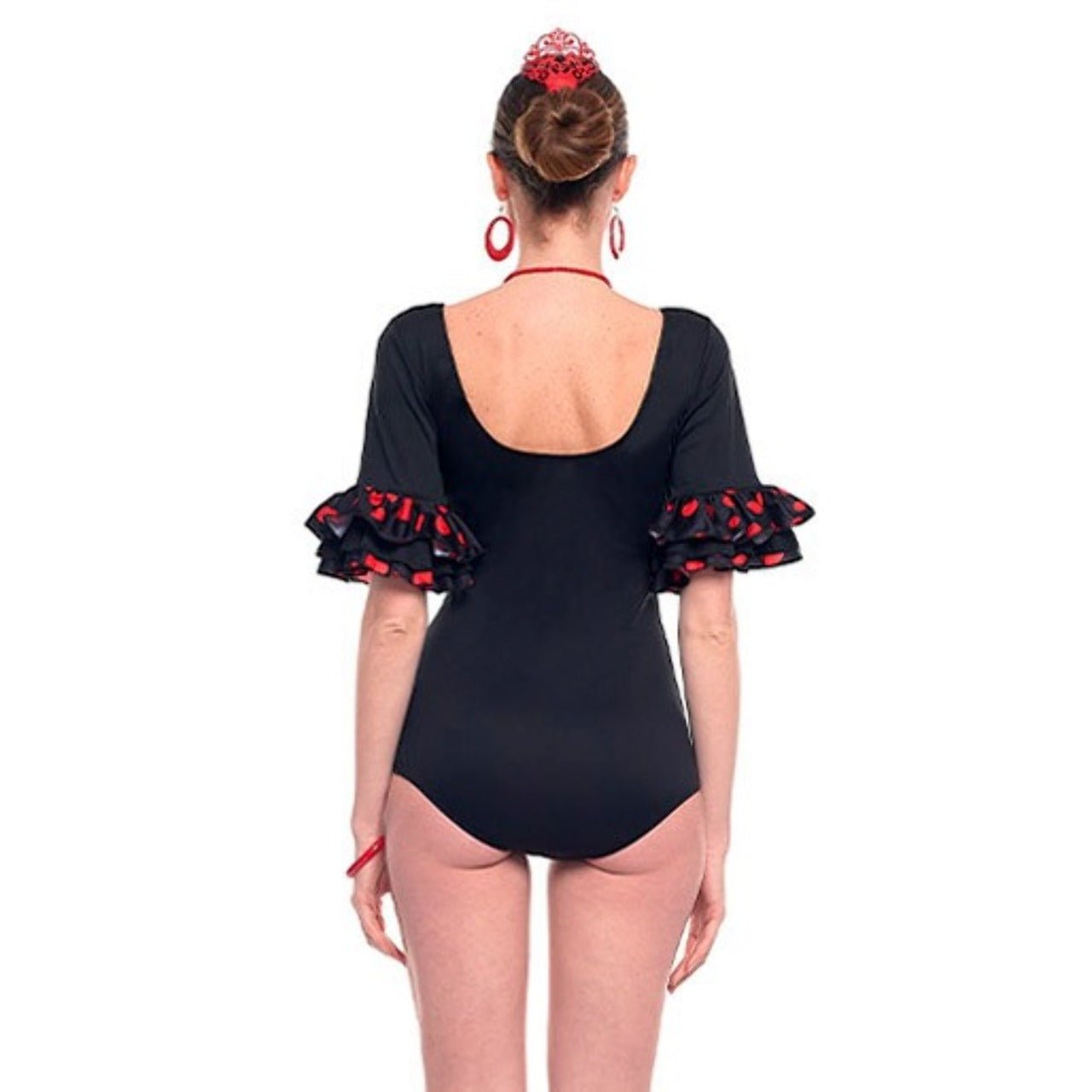 Body Flamenco Negro con Lunares