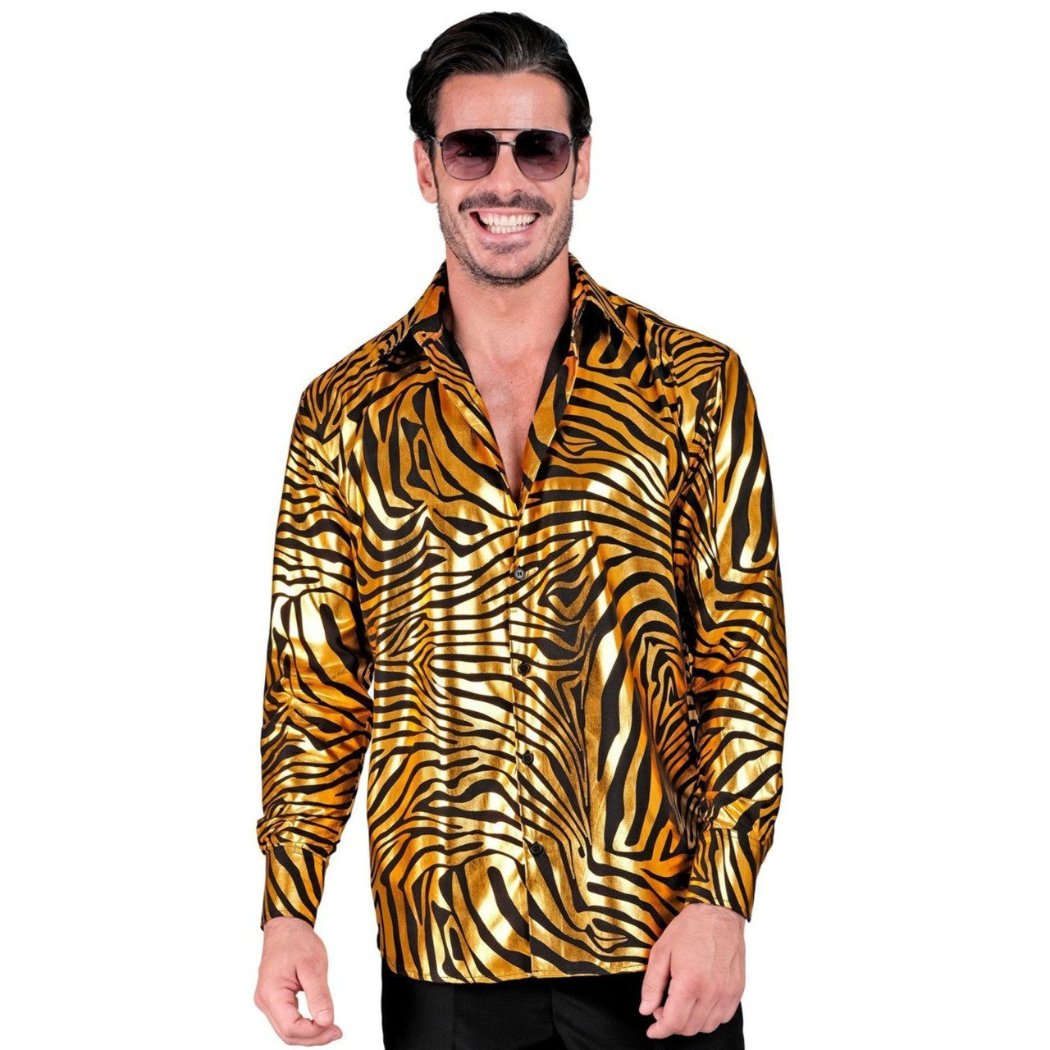 Camisa Animal Print Dorada