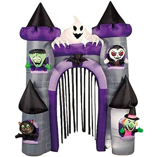 Castillo de Halloween Hinchable Led