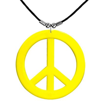 Collar Hippie Amarillo Neón