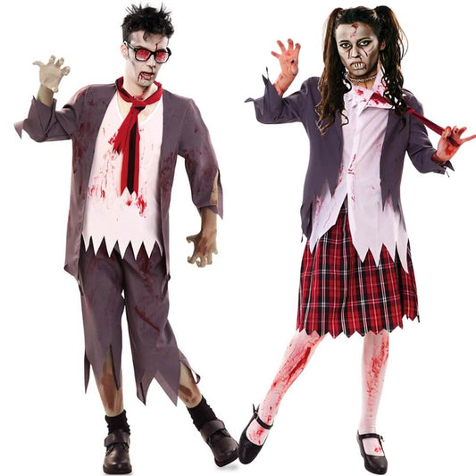 Disfraces en pareja de Colegiales Zombie