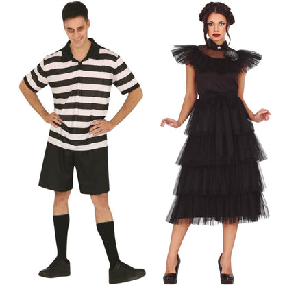 Disfraces en pareja de Familia Addams Fiesta