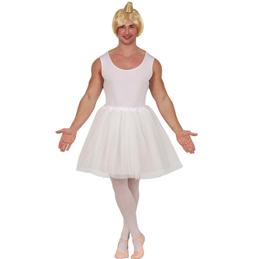 Disfraz de Bailarina Ballet Blanco para hombre