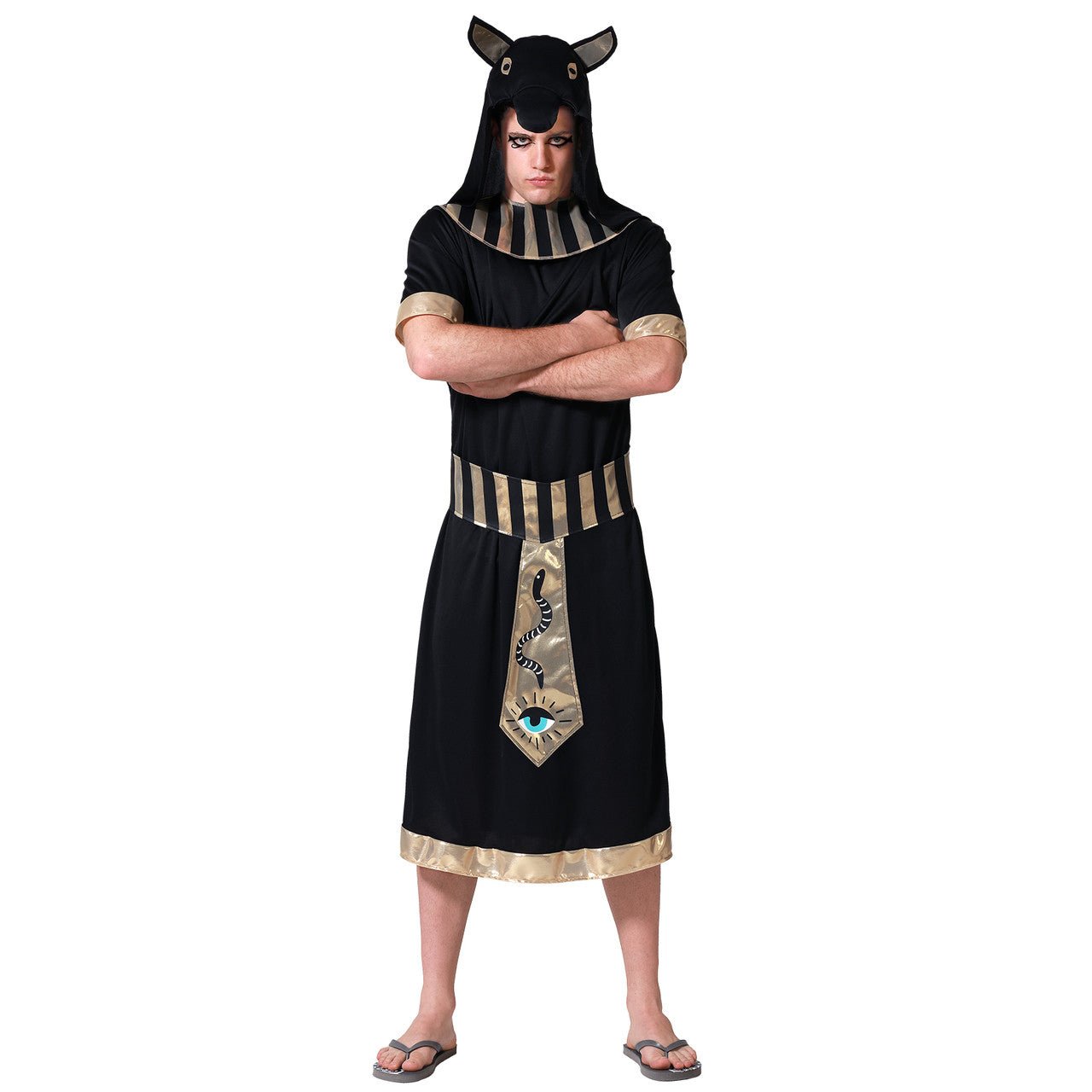 Disfraz de Egipcio Anubis Negro para hombre