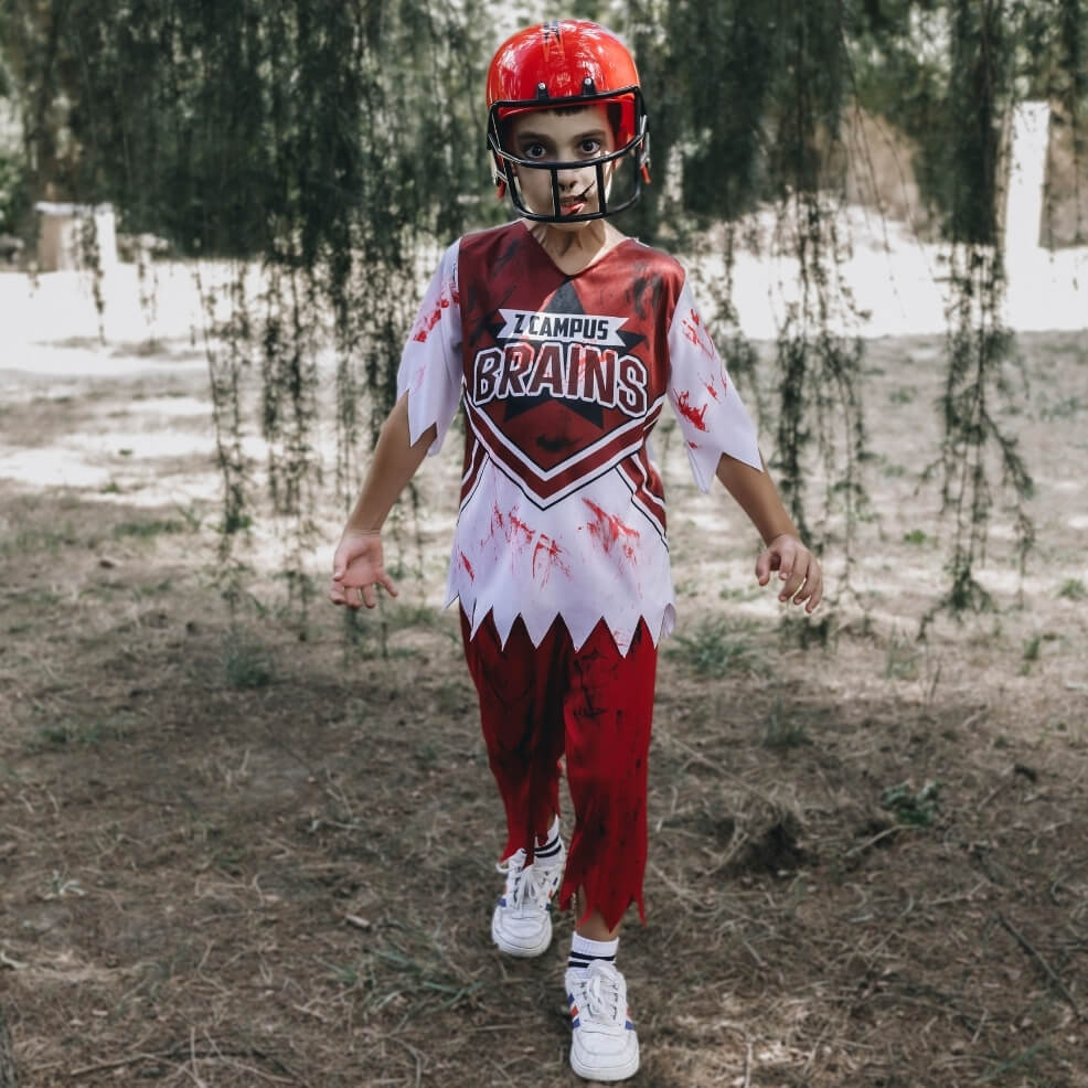 Disfraz de Jugador de Rugby Zombie para niño