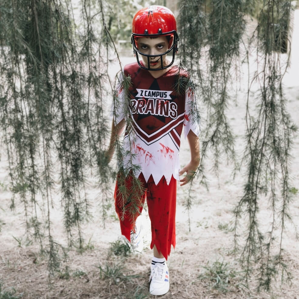 Disfraz de Jugador de Rugby Zombie para niño