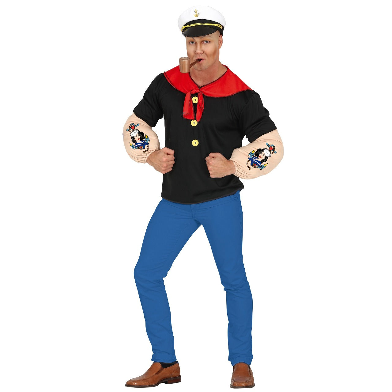 Disfraz de Popeye Musculoso para hombre