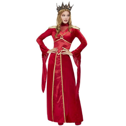 Disfraz de Reina Medieval Roja para mujer