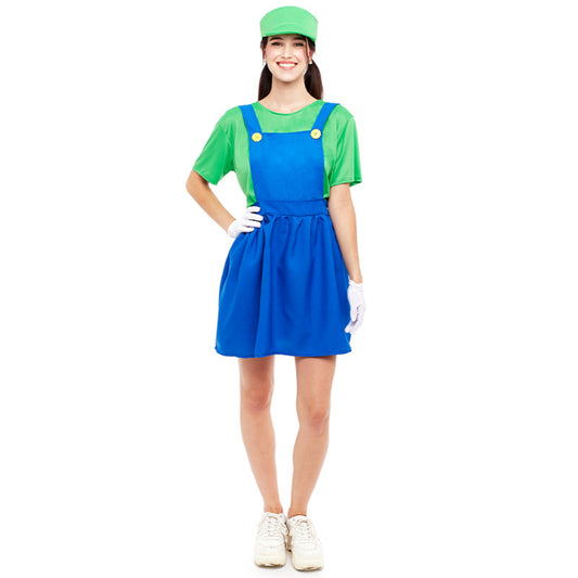 Disfraz de Super Luigi Gorra para mujer