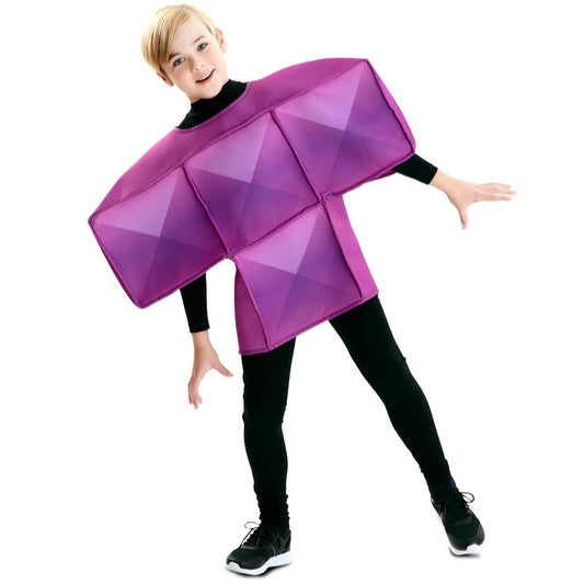 Disfraz de Tetris Morado Infantil