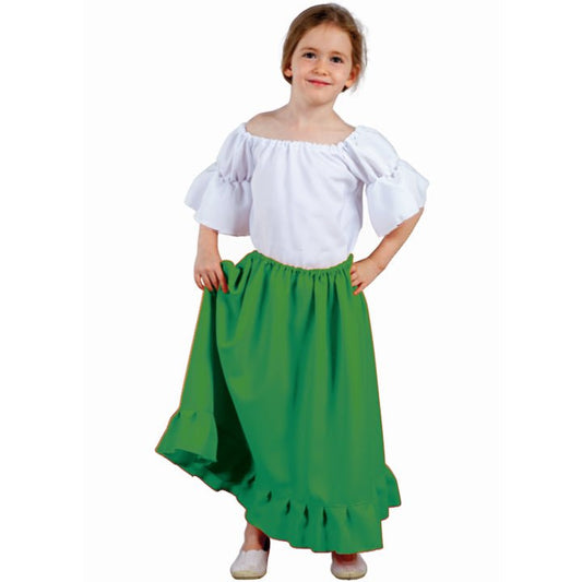 Falda Medieval Verde infantil