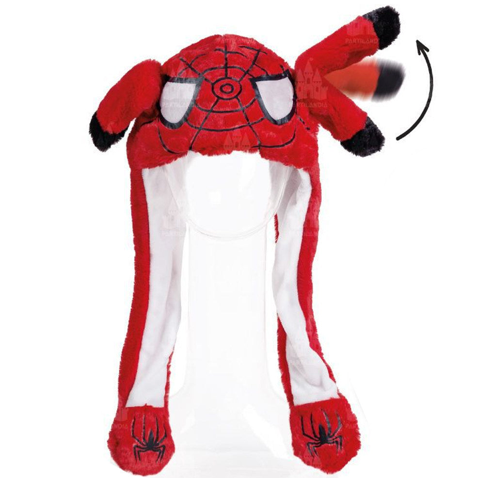 Gorro de Superhéroe Spider con Orejas Móviles y Luz