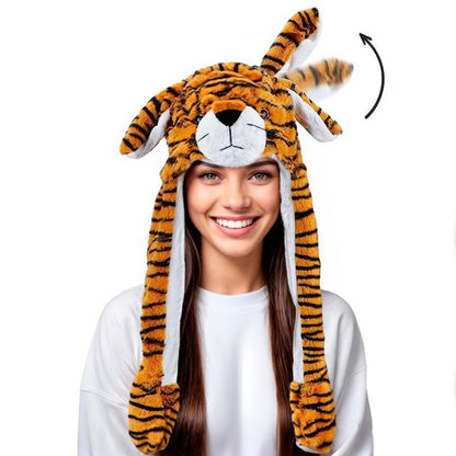 Gorro de Tigre con Orejas Móviles y Luz