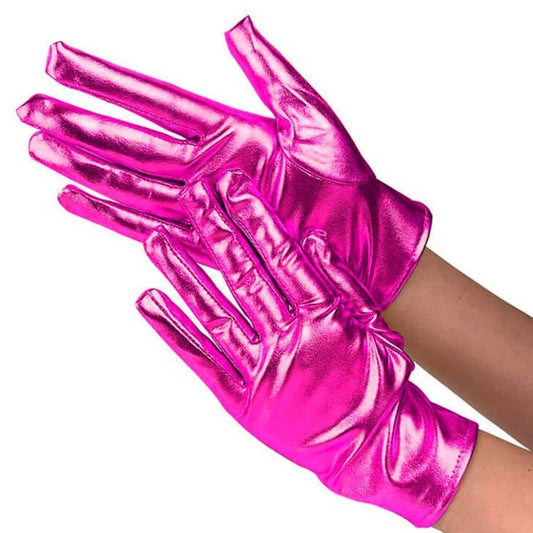 Guantes Fucsias Metalizados