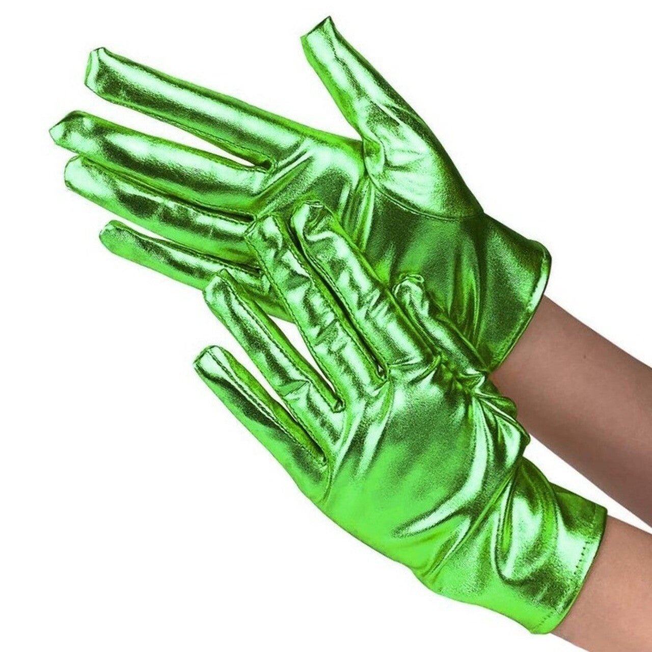 Guantes Verdes Metalizados