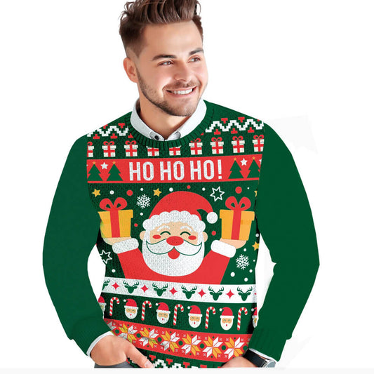 Jersey de Navidad Papá Noel para hombre