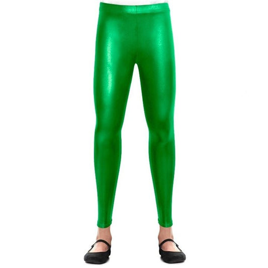 Leggings Verde Metalizado infantil