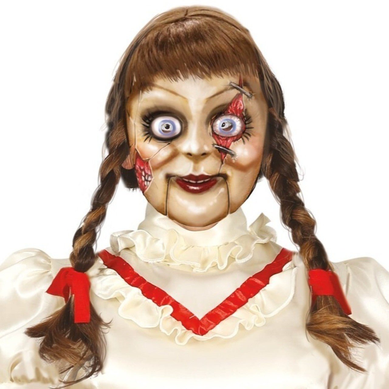 Máscara de látex de Muñeca Annabelle