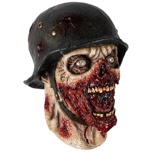 Máscara de látex Zombie Soldado 1945