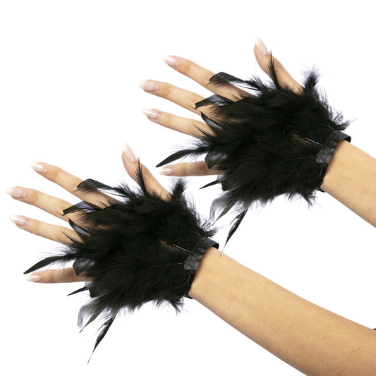 Mitones de Plumas Cisne Negro