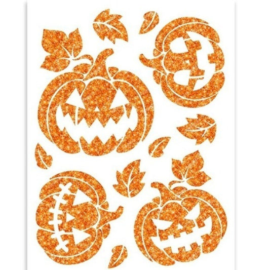 Pegatina de Calabazas Glitter para Pared