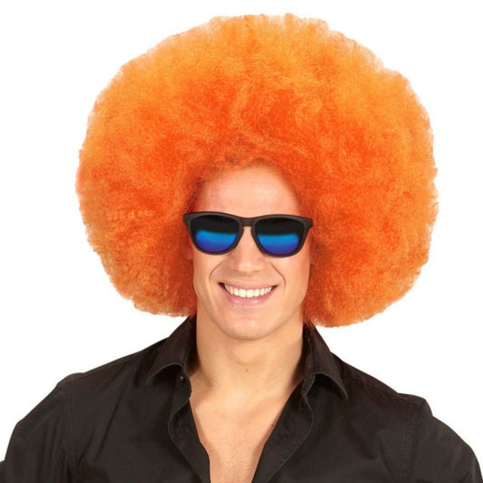 Peluca Afro Súper Naranja