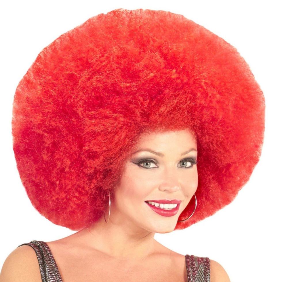 Peluca Afro Súper Roja