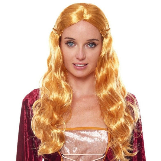 Peluca Rubia Ondas Medieval