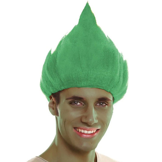 Peluca Troll Verde