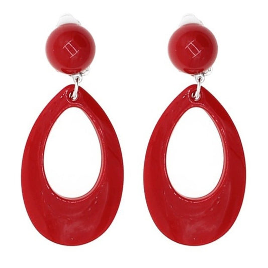 Pendientes de Flamenca Rojo