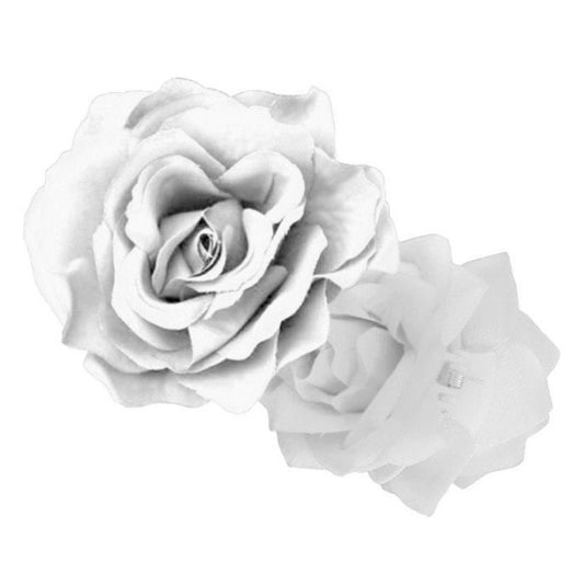 Rosa de Flamenca Blanca con Pinza