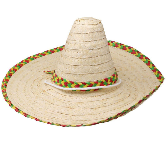 Sombrero Mexicano de Paja Decorado