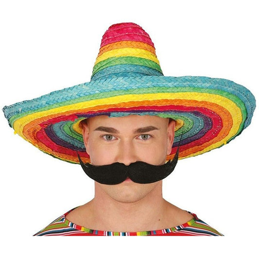 Sombrero Mexicano de Paja Multicolor