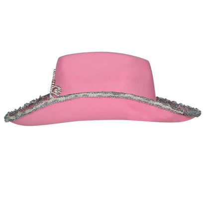 Sombrero de Vaquera Rosa Corona infantil