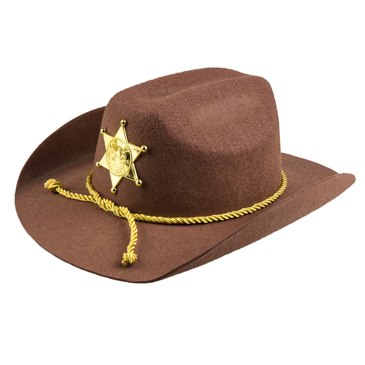 Sombrero de Vaquero Sheriff Marrón